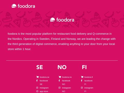 Foodora.Fr Coupons and Promo Code