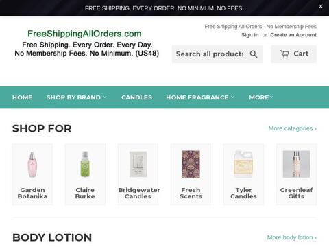 FreeShippingAllOrders.com Coupons and Promo Code