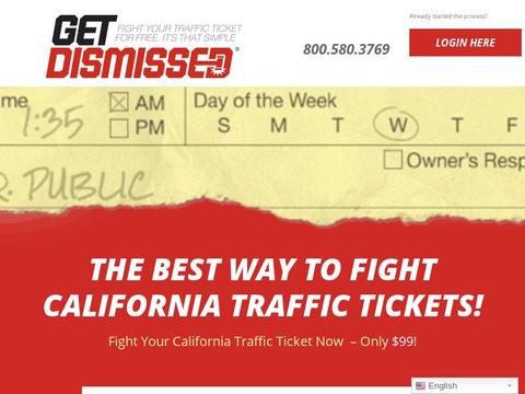 Getdismissed.Com Coupons and Promo Code