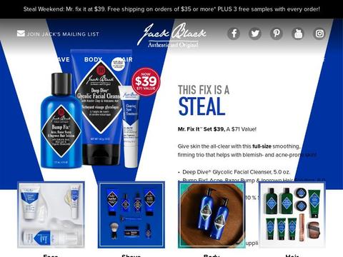 Getjackblack.com Coupons and Promo Code