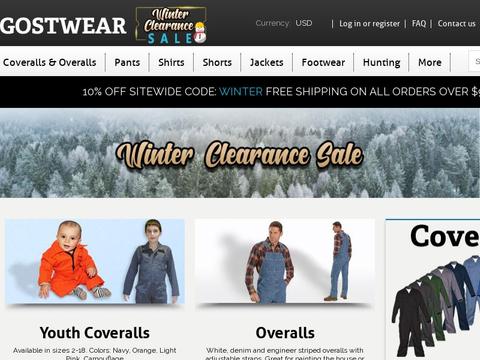 Gostwear.Com Coupons and Promo Code