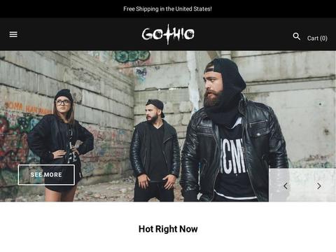 Gothio.Com Coupons and Promo Code