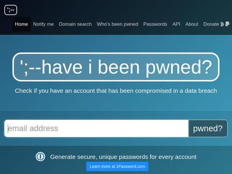 Haveibeenpwned.Com Coupons and Promo Code