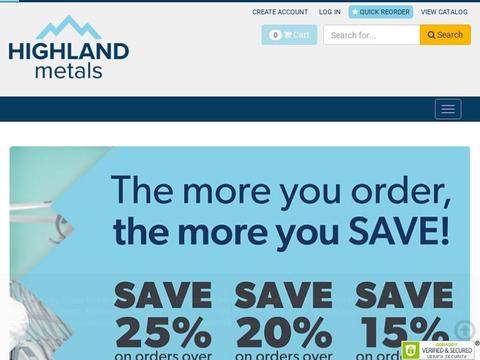 Highlandmetals.Com Coupons and Promo Code