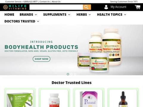 HiLife Vitamins Coupons and Promo Code