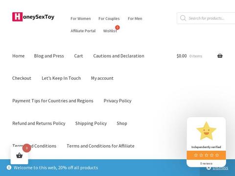 Honey Sex Toys Coupons and Promo Code