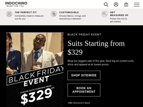 Indochino Coupons and Promo Code