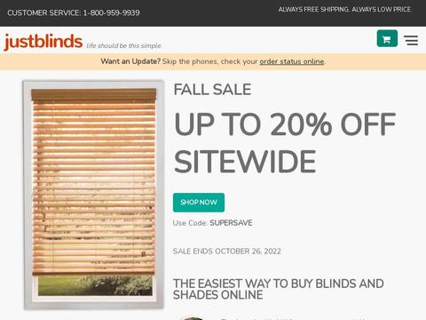 Justblinds.com Coupons and Promo Code