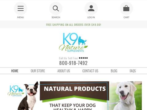 K9 Natural Supplements Coupons and Promo Code
