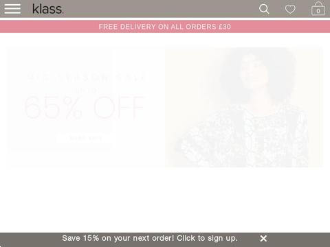 Klass Coupons and Promo Code