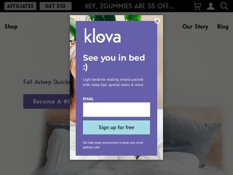 Klova Coupons and Promo Code