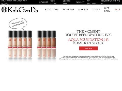 Koh Gen Do Cosmetics Coupons and Promo Code