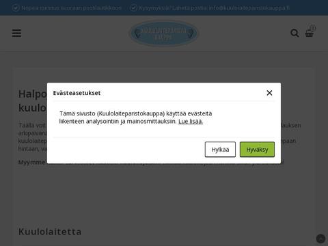 kuulolaiteparistokauppa Coupons and Promo Code