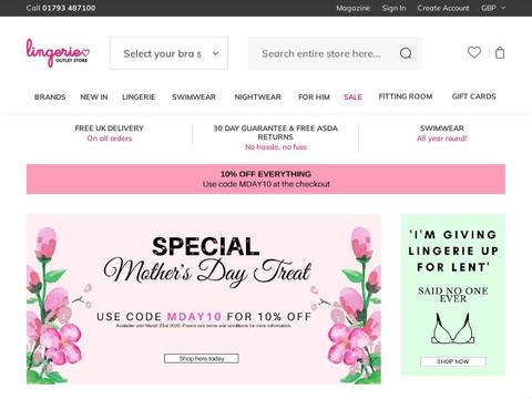 Lingerieoutletstore.Co.Uk Coupons and Promo Code
