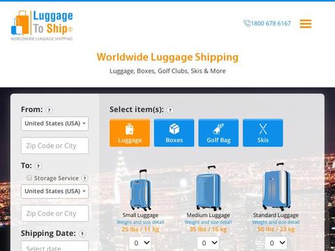 Luggagetoship.Com Coupons and Promo Code
