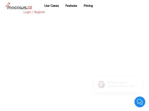 Macaws.ai Coupons and Promo Code