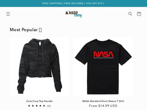 Madd Cozy Coupons and Promo Code