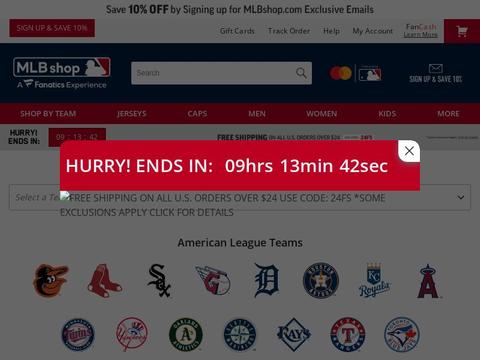 MLBShop.com Coupons and Promo Code