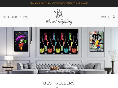 MusaArtGallery Coupons and Promo Code
