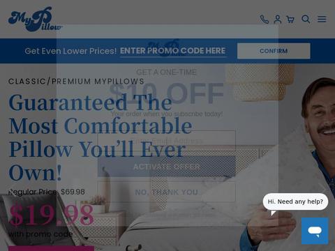 My Pillow Inc Coupons and Promo Code