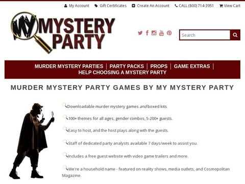 Mymysteryparty.com Coupons and Promo Code