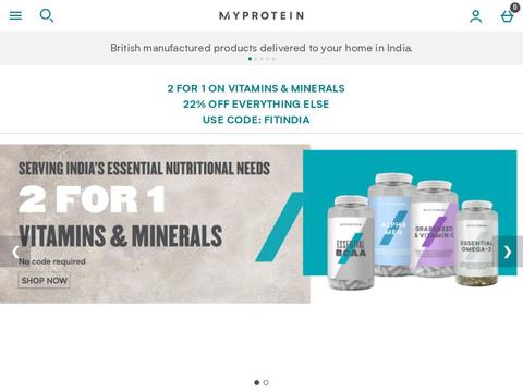 Myprotein.co.in Coupons and Promo Code