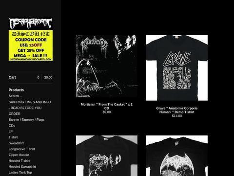 Necroharmonic.Bigcartel.Com Coupons and Promo Code