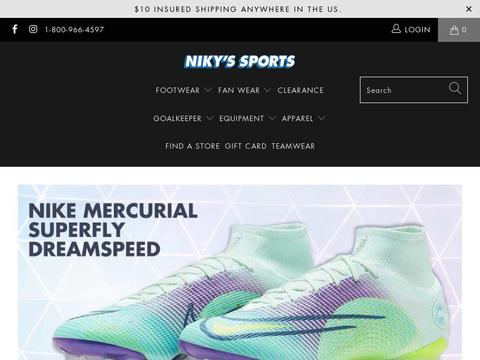 Niky's Sports Coupons and Promo Code