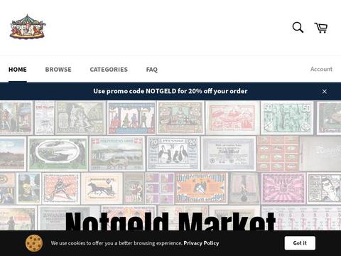 Notgeld Market Coupons and Promo Code