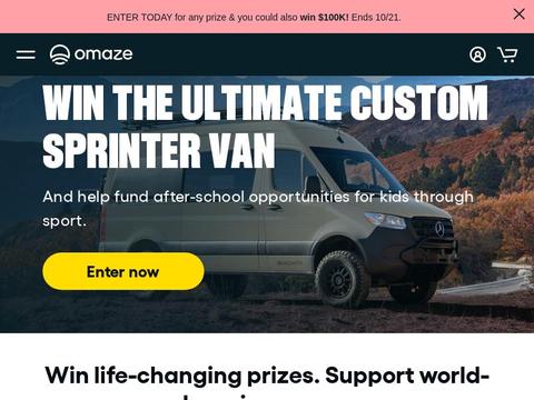 Omaze Coupons and Promo Code