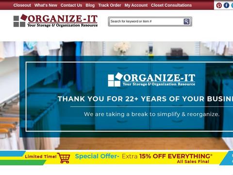 Organize-It Coupons and Promo Code