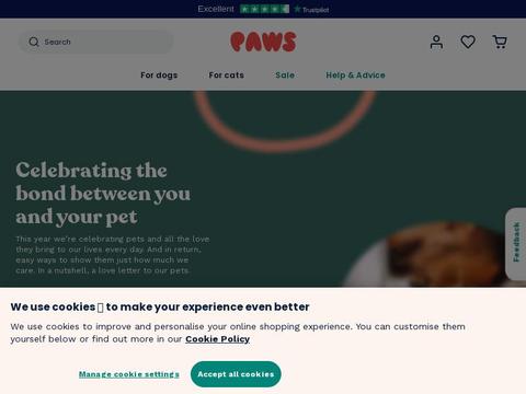 Paws Coupons and Promo Code