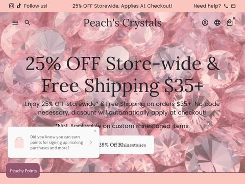 Peach's Crystals Coupons and Promo Code