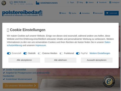 Polstereibedarf-online.de Coupons and Promo Code