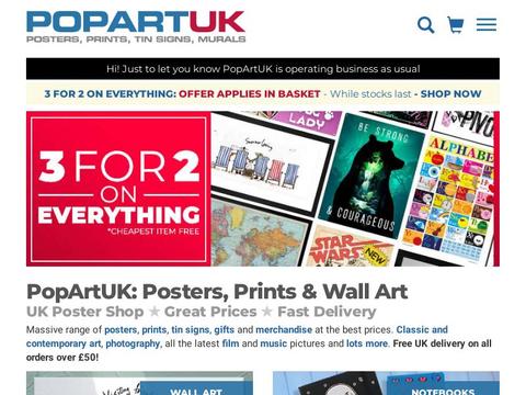 Popartuk.Com Coupons and Promo Code