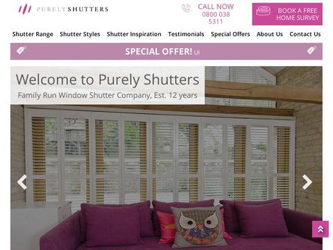 Purelyshutters.Co.Uk Coupons and Promo Code
