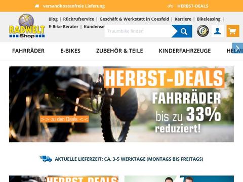 Radwelt-shop Coupons and Promo Code
