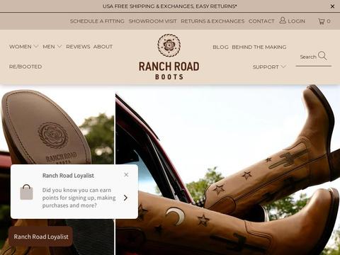 Ranch Road Boots, LLC Coupons and Promo Code