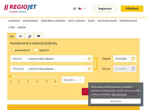 Regiojet.Cz Coupons and Promo Code