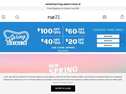 Rue21.Com Coupons and Promo Code