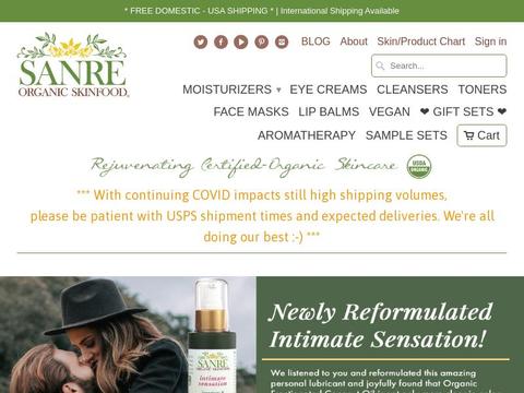 SanRe Organic Skinfood Coupons and Promo Code