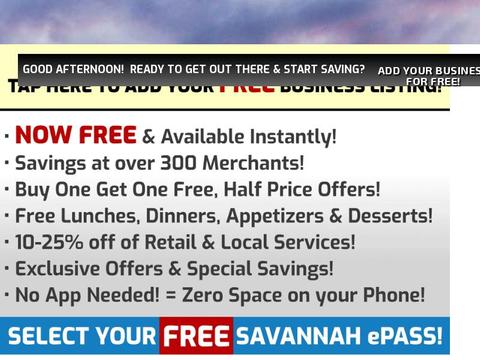 Savannahepass.Com Coupons and Promo Code