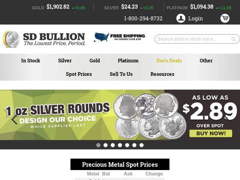 SD Bullion, Inc. Coupons and Promo Code