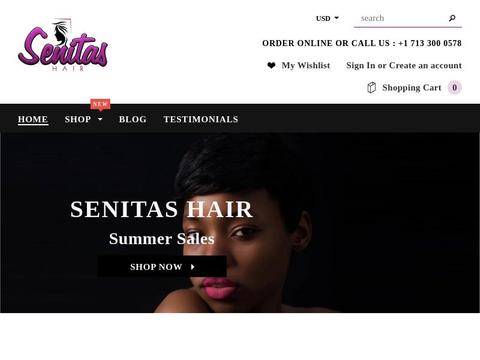 Senitas Hair Coupons and Promo Code