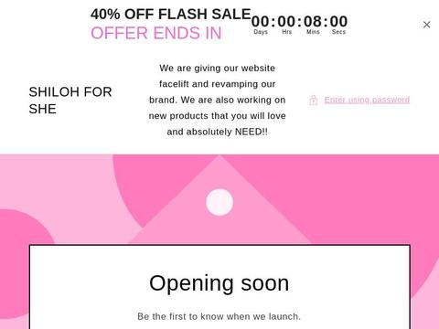 Shiloh For She Coupons and Promo Code