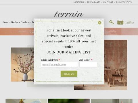 Shopterrain.com Coupons and Promo Code