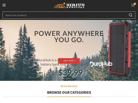 Sirius Survival Coupons and Promo Code