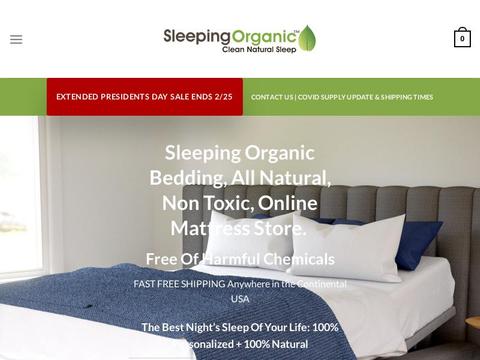 Sleepingorganic.com Coupons and Promo Code