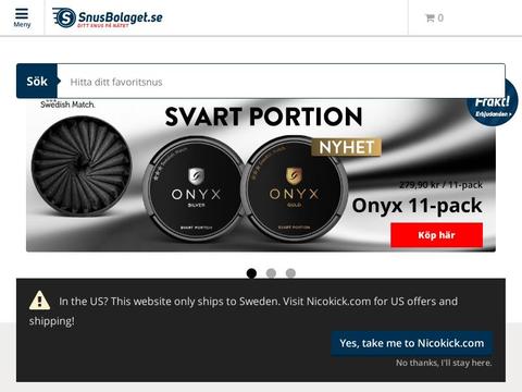 Snusbolaget.Se Coupons and Promo Code