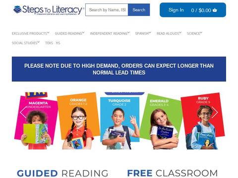 Stepstoliteracy.com Coupons and Promo Code